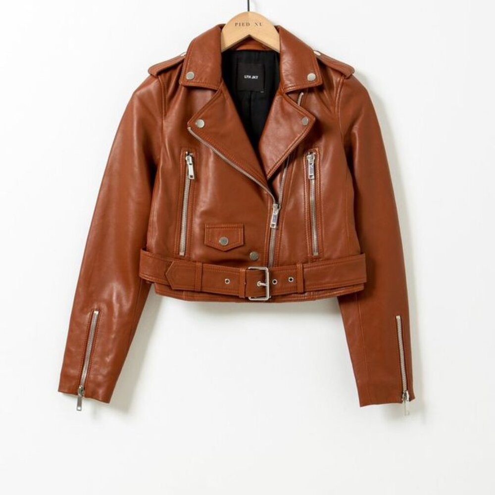 LTH JKT Maya cropped biker jacket